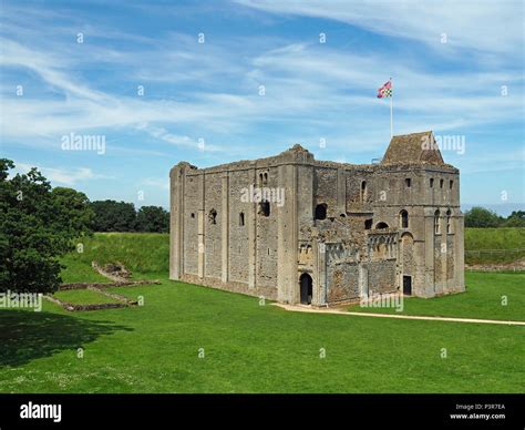 The Norman Castle In Castle Rising Norfolk Stock Photo Alamy