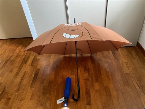 Automatic Umbrellas With Light Feature Automatic Bare Bears Umbrella