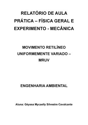 1643981814820 MRU MRUV Roteiro de Aulas Práticas Disciplina Física