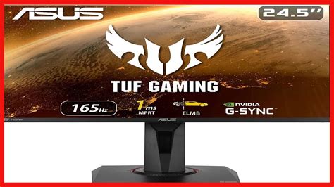 ASUS TUF Gaming VG259QR 24 5 Gaming Monitor 1080P Full HD 165Hz