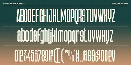 Gendar Font | Webfont & Desktop | MyFonts