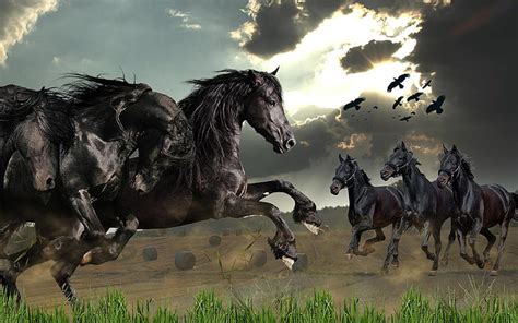 3840x2160px | free download | HD wallpaper: Wild Horses Live Wallpaper Screenshot 3840×2400 ...