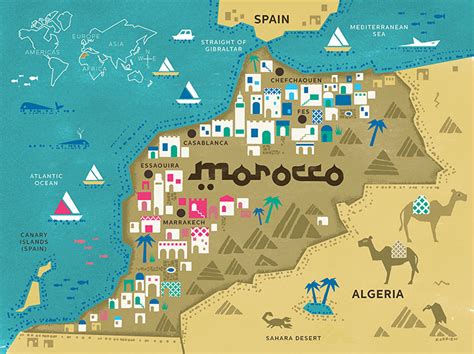 Morocco Tourist Attractions Map - Best Tourist Places in the World