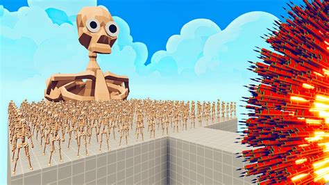 100x Skeleton 1x Giant Vs 1x Every God Totally Accurate Battle