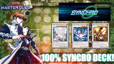 Blue Eyes Syncro Deck Syncro Festival Yu Gi Oh Master Duel Youtube