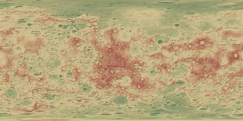 Topographic maps of Mercury - Vivid Maps