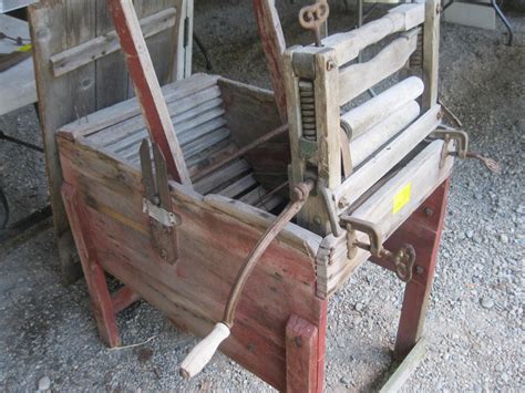 Antique Wooden Washing Machine Wwringer Dodds Auction