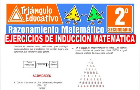 Ejercicios De Inducci N Matem Tica Para Segundo De Secundaria