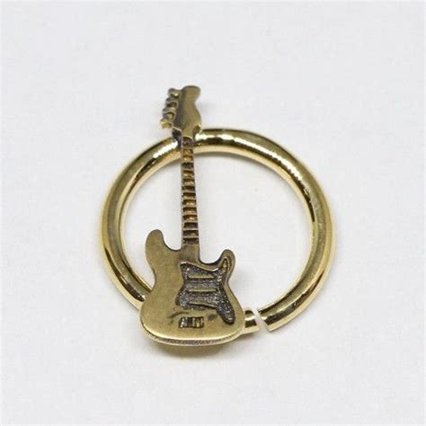 Piercing De Septo Em Ouro K Guitarra Joias Em Ouro K Septo