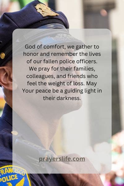 20 Powerful Prayer For Fallen Police Officer