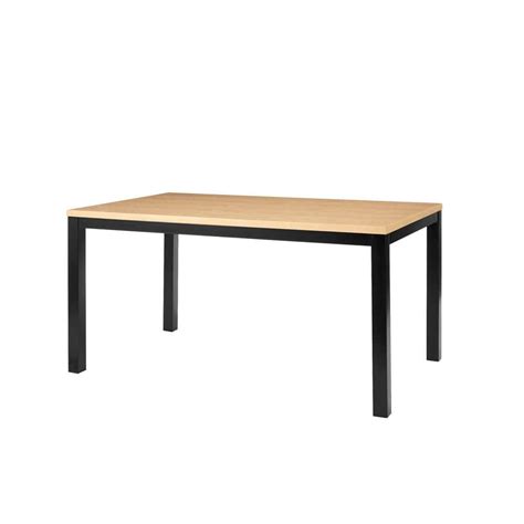 Stylewell Donnelly Black Metal Rectangular Dining Table For With