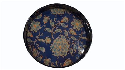 Floral Printed Round Mdf Tray At Rs Piece Medium Density