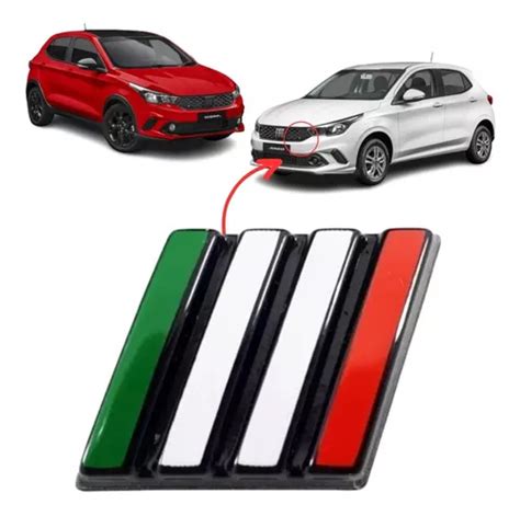 Emblema Italia Grade Fiat Argo Mobi Cronos Nova Strada Toro