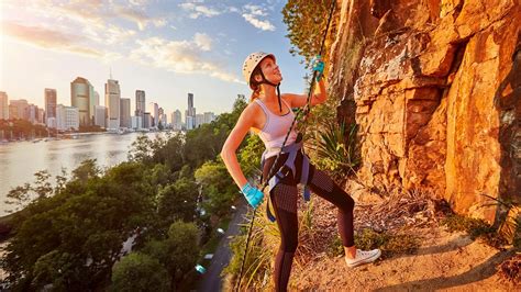 Twilight Brisbane Riverside Rock Climbing Travel Now Australia