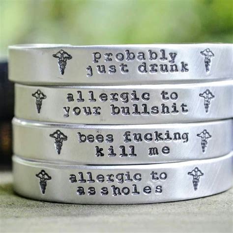 Allergy Bracelet - Etsy