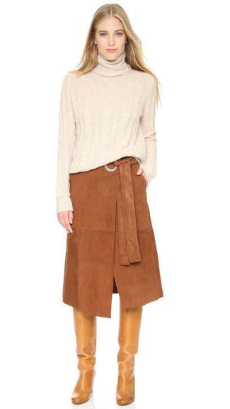 Vintage Suede Midi Skirt Lupon Gov Ph