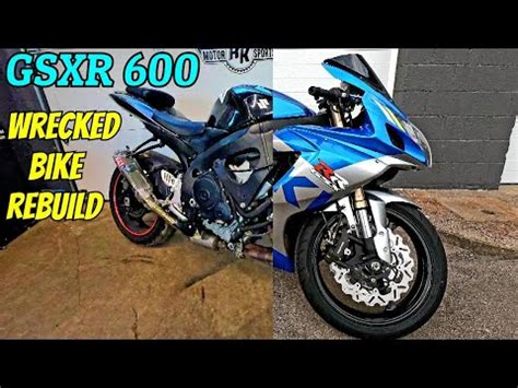 Gsxr Wrecked Bike Rebuild Complete Rebuild Timelapse Youtube