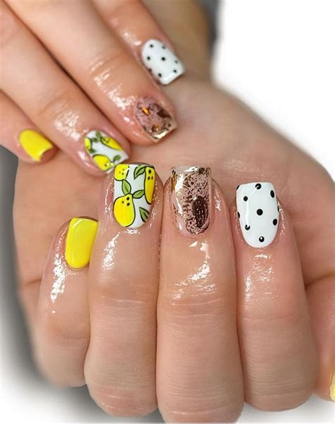 Dainty Fruit Nails Perfect For Summer The Glossychic Dot Nail