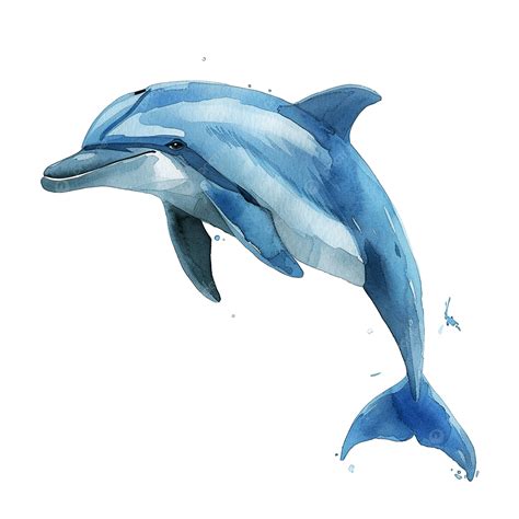 dolphin watercolor wild animal dolphin watercolor painting png