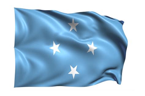 Micronesia Waving flag Realistic Transparent Background 15309605 PNG