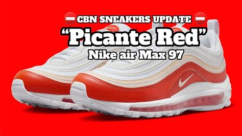 Nike Air Max 97 Picante Red Detailed Look Price Youtube