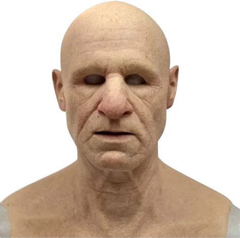 Halloween Old Man Mask Latex Mask Scary Full Head