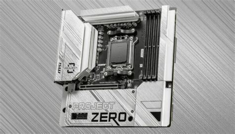 Msi Launches B M Project Zero Motherboard With Rear Mounted