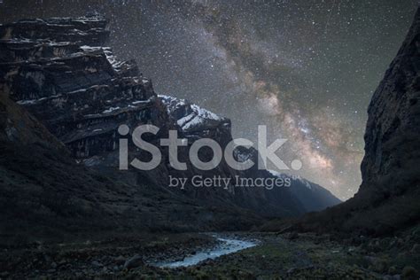 Milky Way Above The Himalayas Stock Photo | Royalty-Free | FreeImages