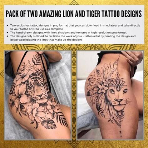 Sexy Cheetah Thigh Tattoos