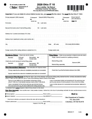 Fillable Online Tax Ohio Ohio Tax Forms Printable State Ohio It