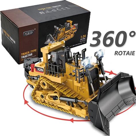 Excavadora Control Remoto 1 24 Rc Juguete 6canal Niños Metal Shopee