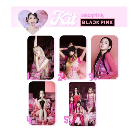 Kit Photocard Blackpink Born Pink Fanmade Shopee Brasil