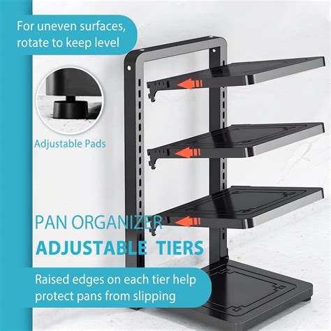 Snapklik ROMATIA Pot And Pan Organizer Rack For Under Cabinet