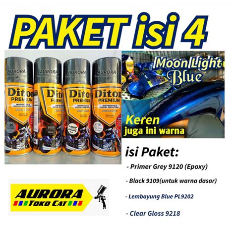 Jual PAKET LENGKAP Diton Premium Moonlight Blue Hitam Lembayung Biru