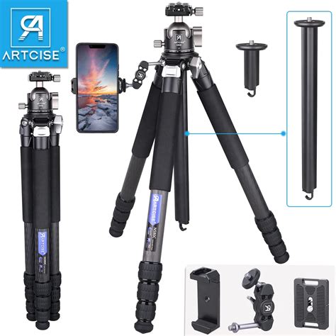 Artcise Ns C Professiona Compact Travel Carbonfiber Camera Tripod With