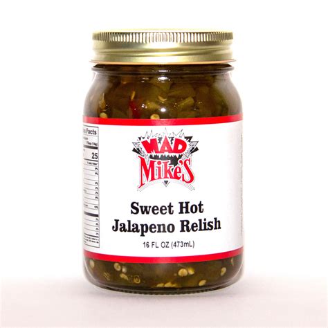 Sweet Hot Jalapeno Relish Mad Mike S American Gourmet