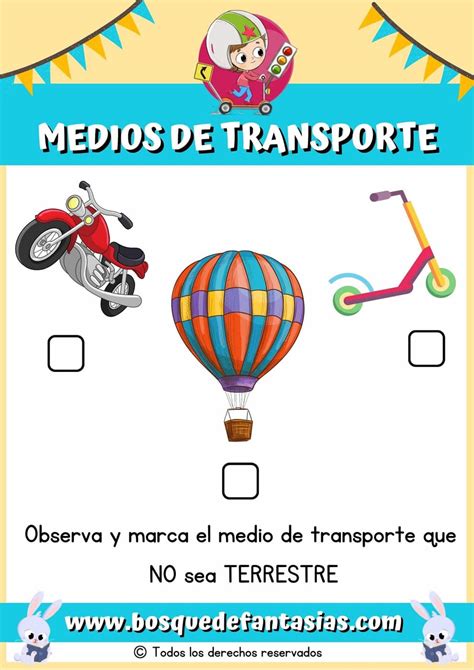 Ficha De Actividad Clasificaci N De Medios De Transporte