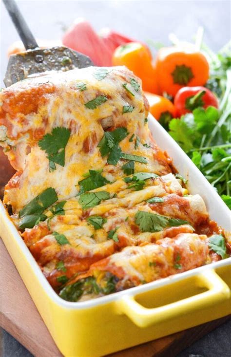 Vegetable Enchiladas Recipe The Novice Chef