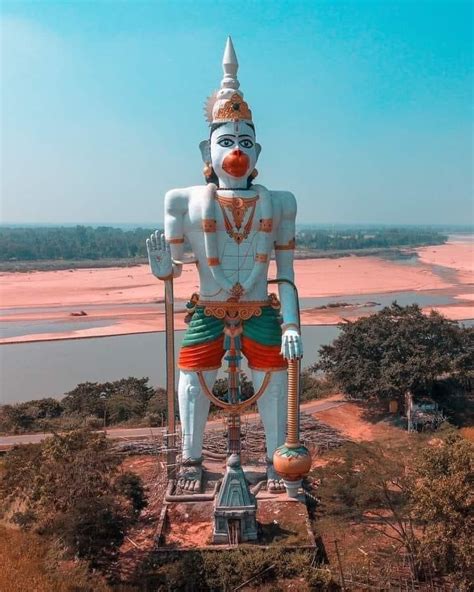 10 Tallest Hanuman Statues In India 1 Located On The Banks Of River