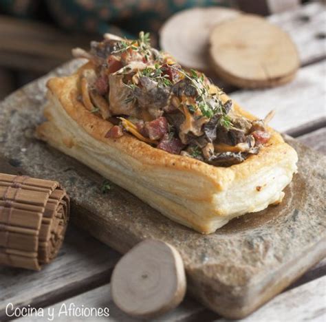 Volov N Vol Au Vent Relleno De Jam N Y Angulas De Monte Receta