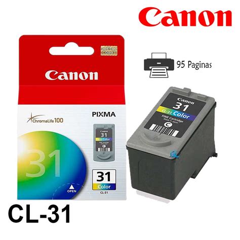 Tinta Canon CL 31 Tricolor MP140 Original G Limagars Peru