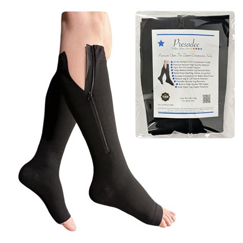 Amazon Presadee Mmhg Extra Firm Zipper Compression Leg