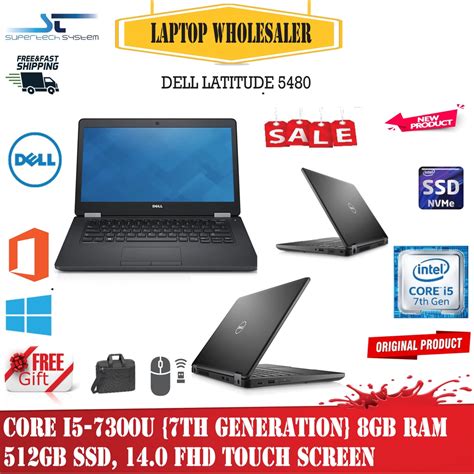 DELL LATITUDE 5480 CORE I5 7TH GEN 8GB RAM DDR4 512GB SSD 14 0 FHD