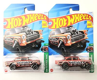 Hot Wheels 55 Chevy Bel Air Gasser Orange 63 63 250 2024 HW Reverse