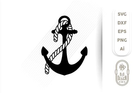 Anchor SVG Anchor With Rope Sailor SVG