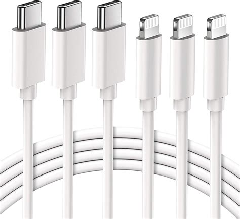 Quntis Set Van Mfi Oplaadkabels Voor Iphone Usb C Naar Lightning