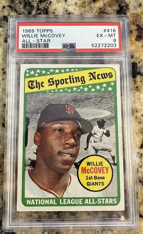 1969 Topps 416 Willie McCovey Giants All Star PSA 6 EX MT EBay