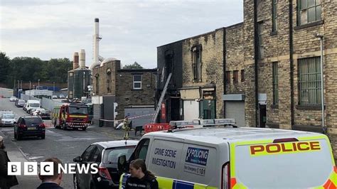 Bradford Fire Crews Tackle Buck Street Building Blaze Bbc News