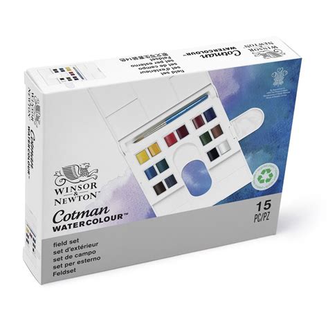 Winsor Newton Acuarela Cotman Caja Compacta 141 2 Godet Pincel