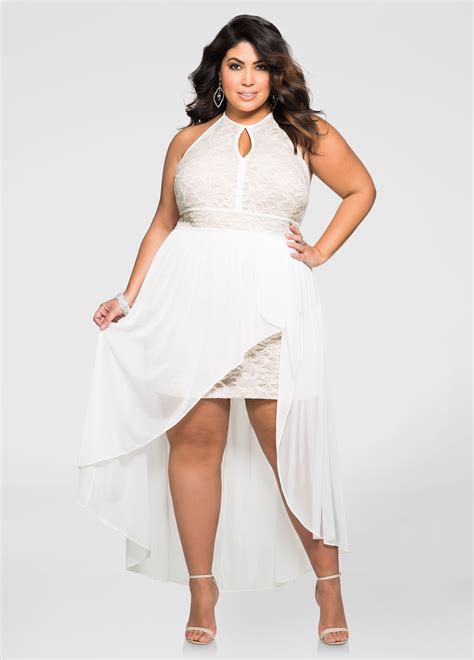 Metallic Lace Special Occasion Dress Ashley Stewart Plus Size Party